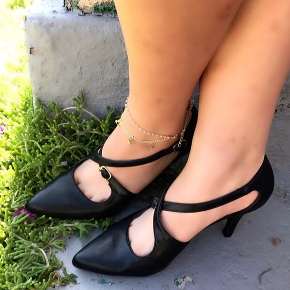 New Criss Cross Buckle Heels - Picture 11 of 11